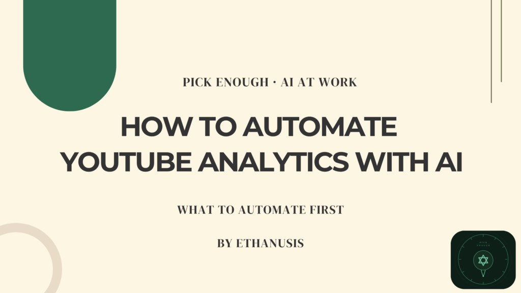 automate youtube analytics